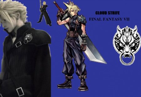 Cloud Strife - ff7, dissidia, final fantasy, fenrir, advent children, cloud strife