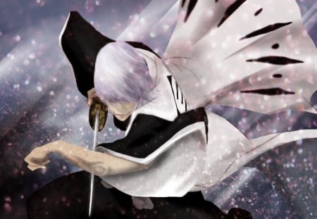 Release - anime, gin ichimaru, captain, ichimaru, shikai, white hair, shinigami, boy, male, short hair, bleach, weapon, soul reaper, silver hair, hot, ichimaru gin, sword, zanpakuto, soul society, handsome, gin, gotei 13, cute, sexy