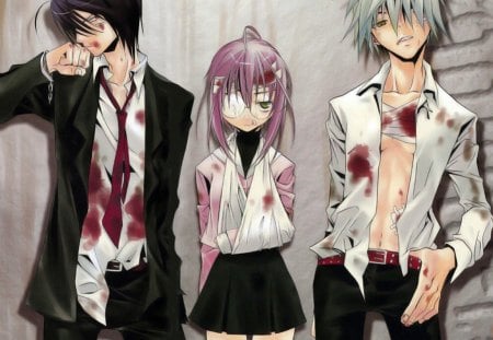 We Stick together - anime, boys, blood, girl