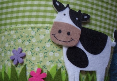 Cow in the meadow - cow, animal, Easter, happy Easter