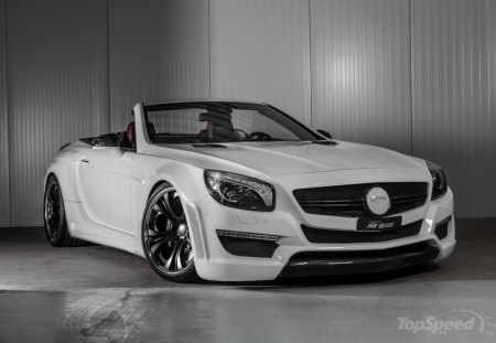 2013 Mercedes SL-Class Bayard by FAB Design - white, black wheels, conv, mercedes