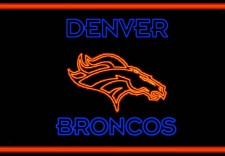 Neon Bronco - nfl, denver broncos, denver, wallpaper, broncos