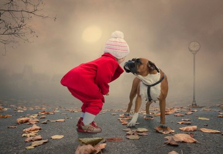 Girl and dog - face, pretty, playful dog, cute, animals, beautiful, sweet, puppy, bubbles, playful, dogs, puppies, pay, lovely, dog face