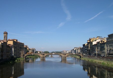 florence - italie, florence, bridge, river