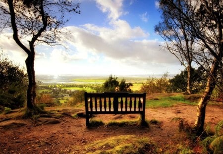 BENCH for YOU - bench, nature, mountain, view