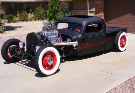 Hot like Hell - hot rod, oldie, car, funny, motor