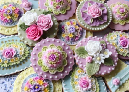 Decorative cookies - sweets, decorative, food, frosting, cookies