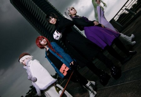 group - anime, darker than black, cosplay, other