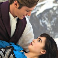 Armie Hammer and Lily Collins