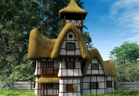 Fairytale Cottage - new, image, wallpaper, color