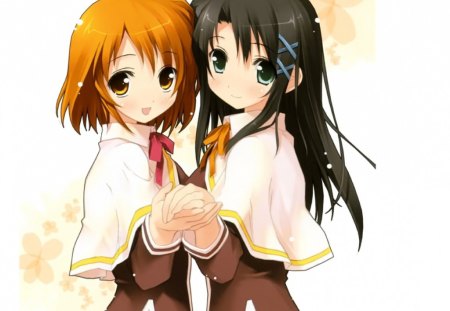 best friends - anime, school girls, friends, manga