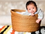 *** Baby in basket ***