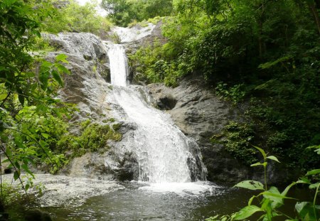 waterfall - nature, fun, waterfall, river