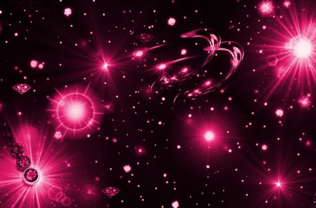 hot pink and black wallpaper stars