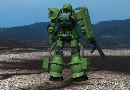 MOBILE SUIT GUNDAM ZAKU II MS-06J - i, ii, ms-06j, suit, gundam, mobile, zaku