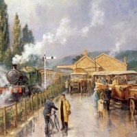 The station by Alan Fearnley