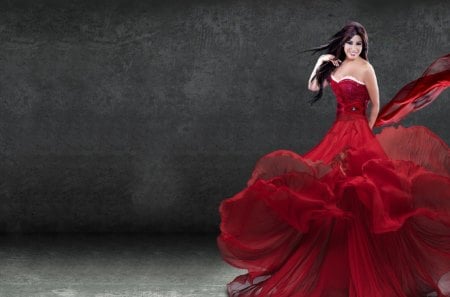 â™¥.Red Dress.â™¥ - women, photomanipulation, girls, najwa karam, models, lips, female, people, hair, eyes, other, face, gorgeous, pretty, digital art, lady, lovely, red dress, beautiful, dress