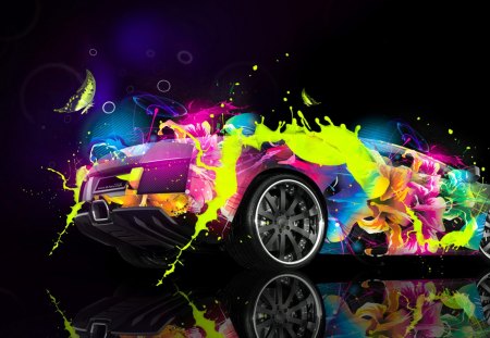 colorful lambo - sandeep, rahul, amit, sani