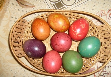 Colourful Easter - eggs, colours, easter, photography, food, photo, Bulgaria