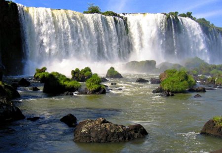 Iguazu Falls, Argintina - nature, trees, waterfall, rocks