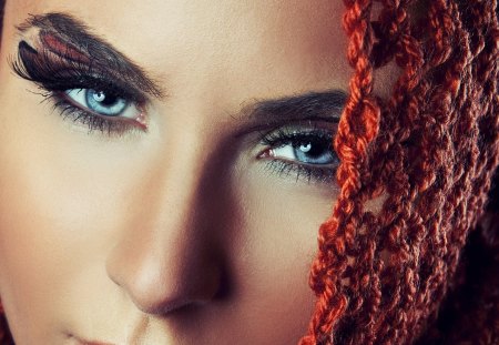 arab beauties 1 - pretty, gray eyes, girl, makeup, arab