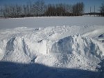 mountains of snow in March