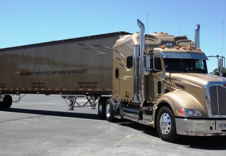 American Truck in street - sema show, socal customs, sport truck, monster truck