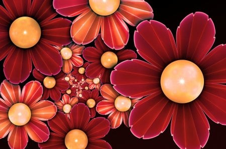 Flowers - artistic, art, CG, Flower