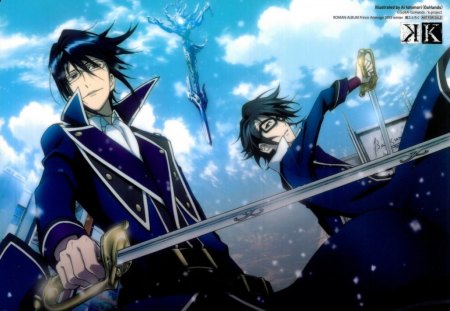 the blue knights - anime, k project, knight, other