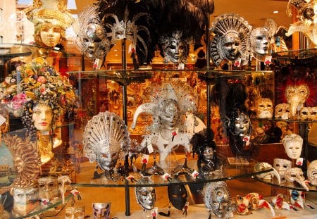 masks - carnival, party, masks, shop