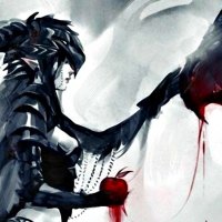 Fantasy girl and a dragon