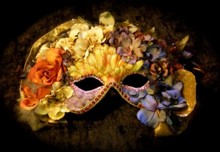 fantasy mask - pretty, mask, floral, cool, fantasy