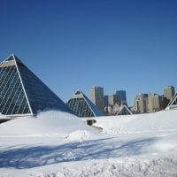 Downtown Edmonton on March 27