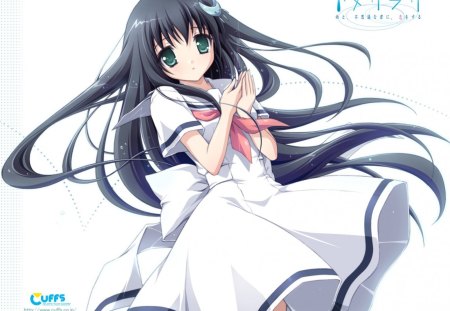 school girl - lady, anime, long hair, cute, manga