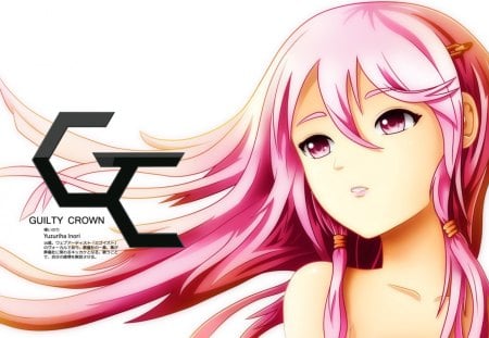 inori - guilty, anime, crown, inori