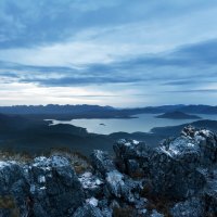 Evening at lake Pedder