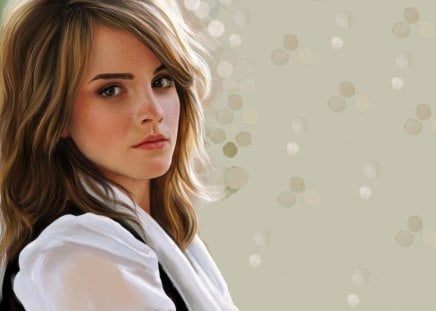 Emma Watson - Portrait - Emma, Watson, beautiful, model, Emma Watson, face, actress