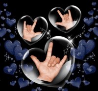 Deaf hand heart