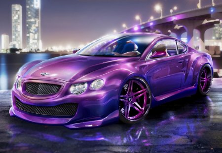 Bentley Continental GT - fast car, HDR, continental, fast, bentley, sports, sports car, gt
