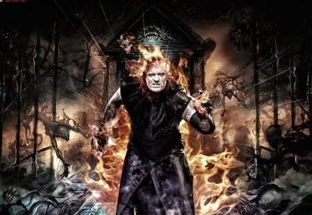 HELL'S GATES - undertaker, hell, fire, wwe