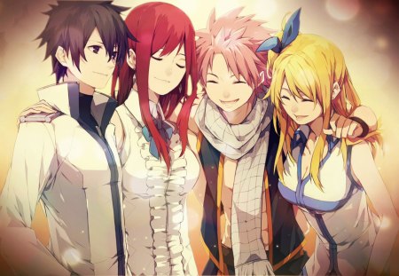 fairy tail - anime, fullbuster, titania, tail, natsu, scarlet, erza, gray, lucy, fairy