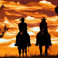 Cowboy/Cowgirl at Sunrise