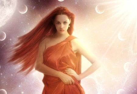 Goddess - fantasy, female, goddess, cg