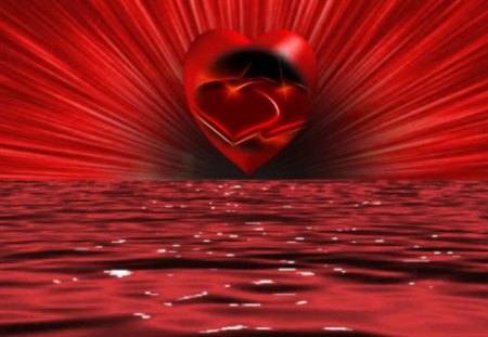 heart - love, heart, red, beautuful