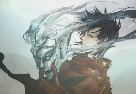 Ergo Proxy - Agent of Death, Proxy, Vincent Law, Mask, Red Cape, Ergo Proxy