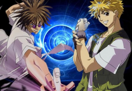 Ginji and Ban. - ginji, anime, getbackers, ban