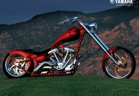 Yamaha - chopper, red