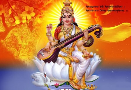 Saraswati ( Goddess of Knowledge, Wisdom, Music And The Arts ) - hinduism, spiritual, supreme, god, knowledge, hindu, goddess, lord, saraswati