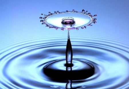 Waterdrops - circle, spash, ripples, water