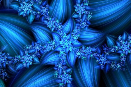 **Summer Blue Flower** - beauty, bloom, colorful, wonderful, fractal art, amazing, fabulous, pretty, cool, petals, digital art, cute, incredible, light, summer, lovely, pollen, bright, glow, stripe, blue, raw fractals, blossom, flowers, colors